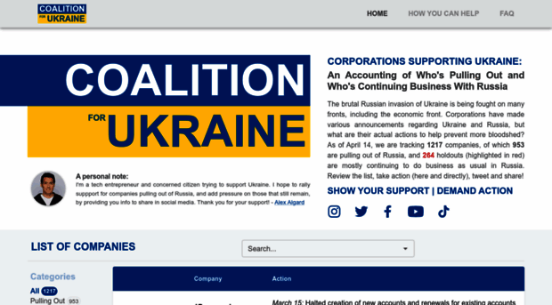 coalitionforukraine.com
