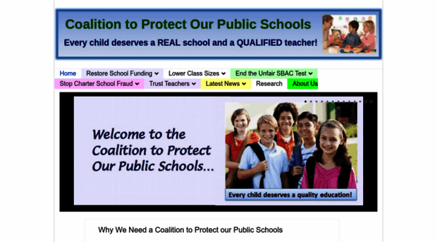 coalitiontoprotectourpublicschools.org