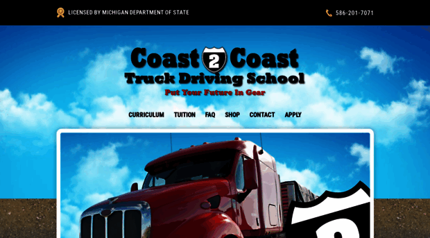 coast2coasttruckdrivingschool.net