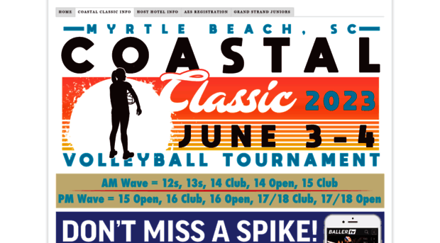 coastalclassicvolleyball.com