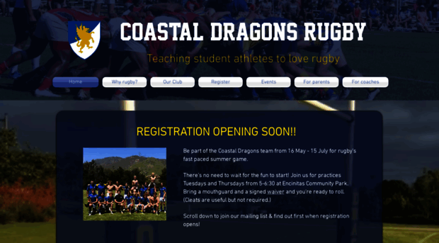 coastaldragonsrugby.com