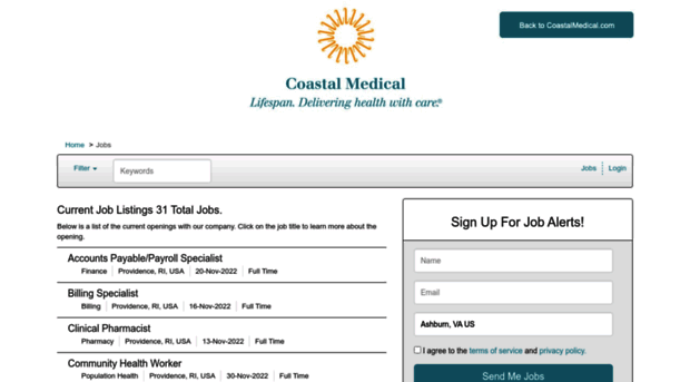 coastalmedical.applicantpro.com