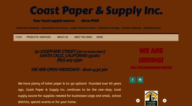 coastpapersupplyinc.com