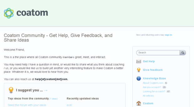 coatom.uservoice.com