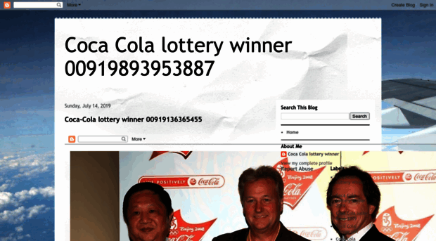 cocacolalotterywinner2019.blogspot.com