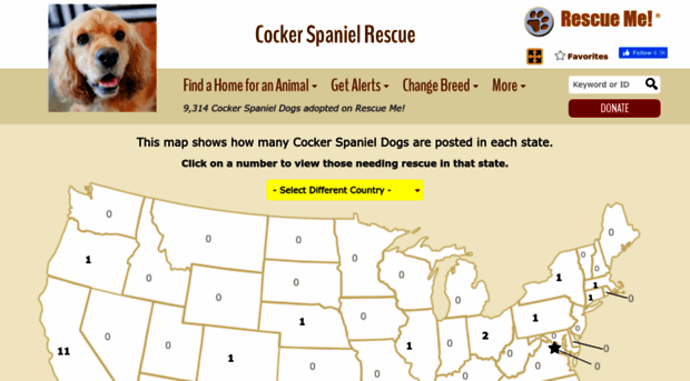 cockerspaniel.rescueme.org