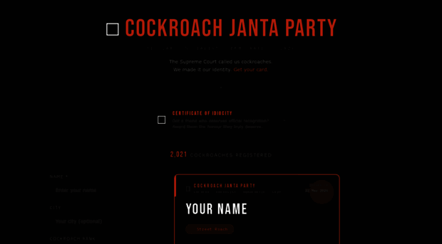 cockroach-party.com