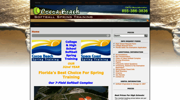 cocoabeachsoftballspringtraining.com