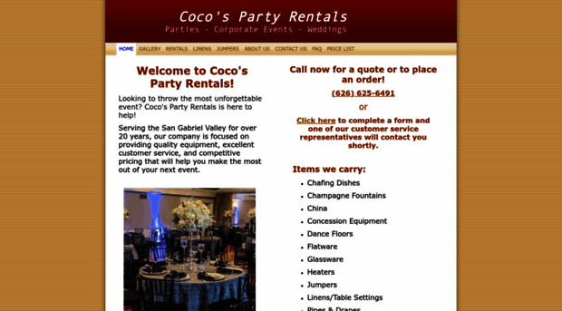 cocospartyrentals.com