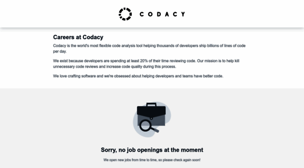 codacy.workable.com