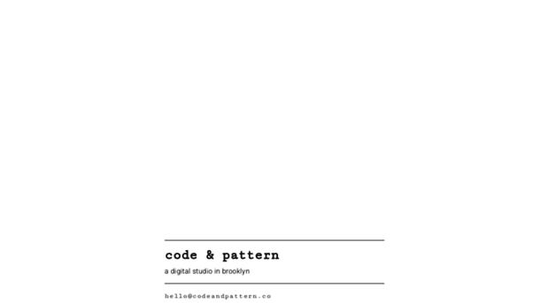 codeandpattern.co