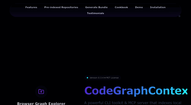 codegraphcontext.vercel.app - CodeGraphContext - AI-Powered ... - Code ...