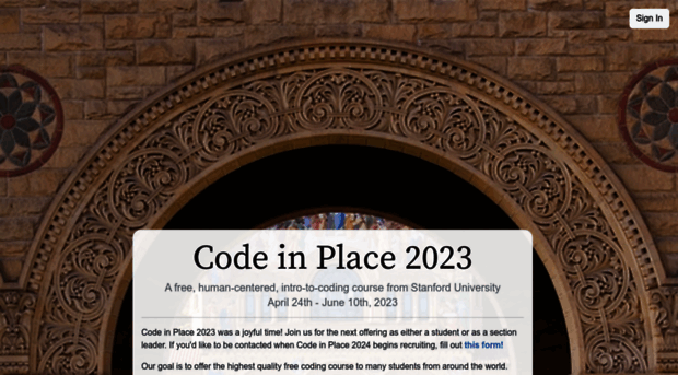 codeinplace.stanford.edu