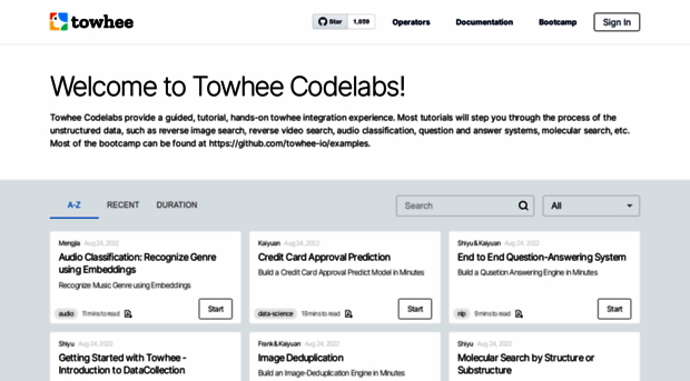 codelabs.towhee.io