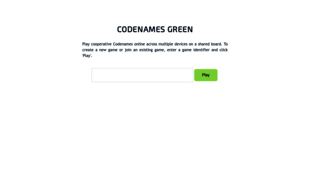 codenamesgreen.com