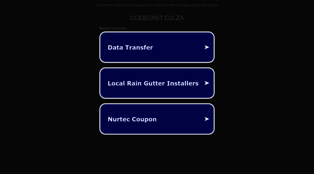 codeunit.co.za