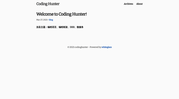 codinghunter.com