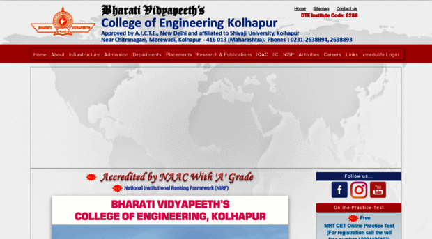 coekolhapur.bharatividyapeeth.edu