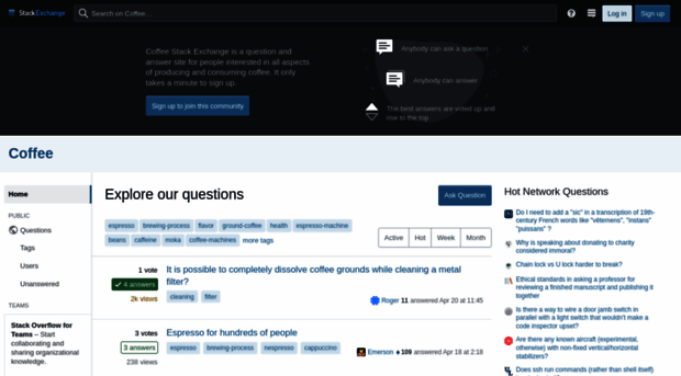 coffee.stackexchange.com