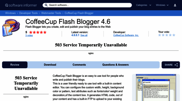 coffeecup-flash-blogger.software.informer.com