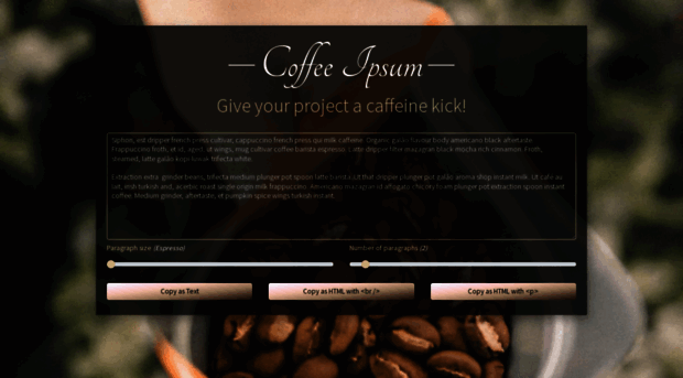 coffeeipsum.com