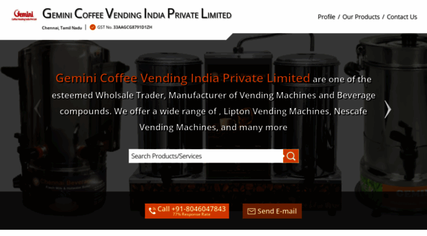 coffeevendingmachinesindia.com