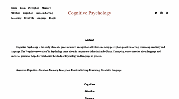 cognitivepsychology.com