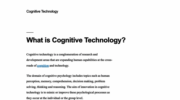 cognitivetechnologyjournal.com