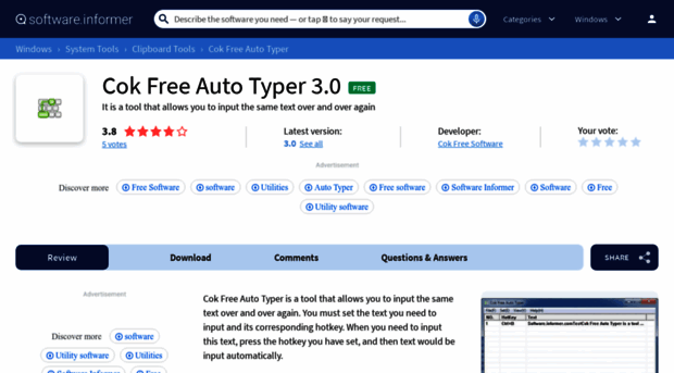 cok-free-auto-typer.software.informer.com