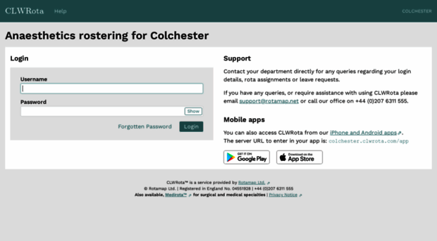 colchester.clwrota.com