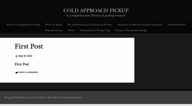 coldapproachpickup.wordpress.com