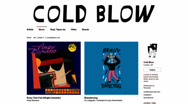 coldblowrecords.com