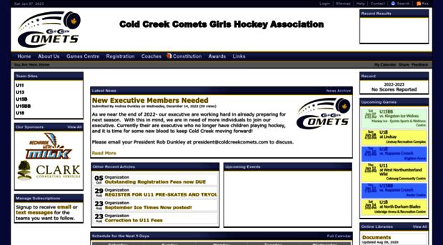 coldcreekcomets.com