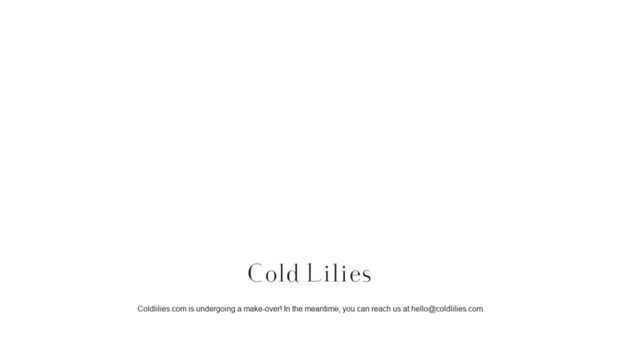 coldlilies.com