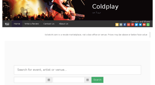 coldplay-tour.ticketsw.com