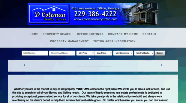 colemanrealtytifton.com