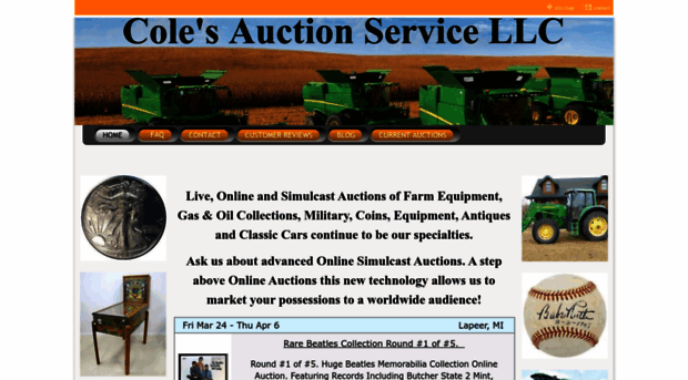 colesauctionservice.com