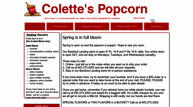 colettespopcorn.com