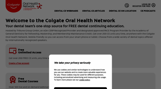 colgateoralhealthnetwork.com