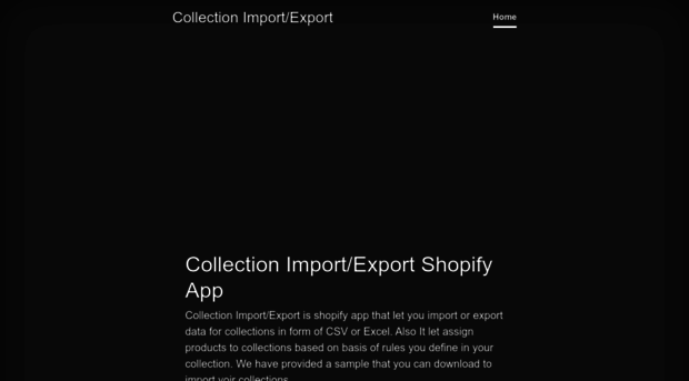 collection-import-export.aperitive.io