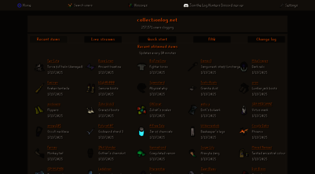collectionlog.net