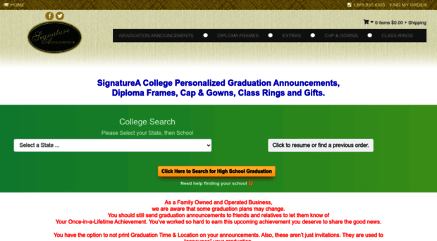 college-graduation-announcements.signaturea.com