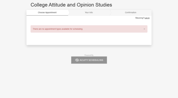 collegeattitudeandopinionstudies.acuityscheduling.com