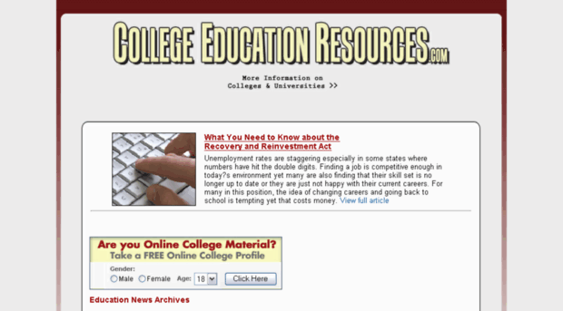 collegeeducationresources.com