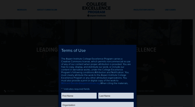 collegeexcellencecurriculum.aspeninstitute.org