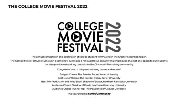 collegemoviefestival.com