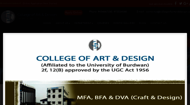 collegeofartanddesign.co.in