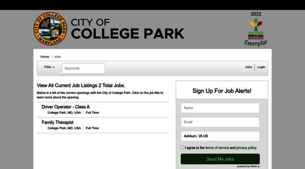 collegeparkmd.applicantpool.com