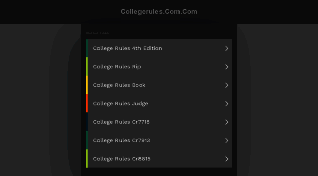 collegerules.com.com