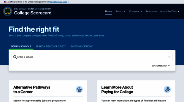 collegescorecard.ed.gov